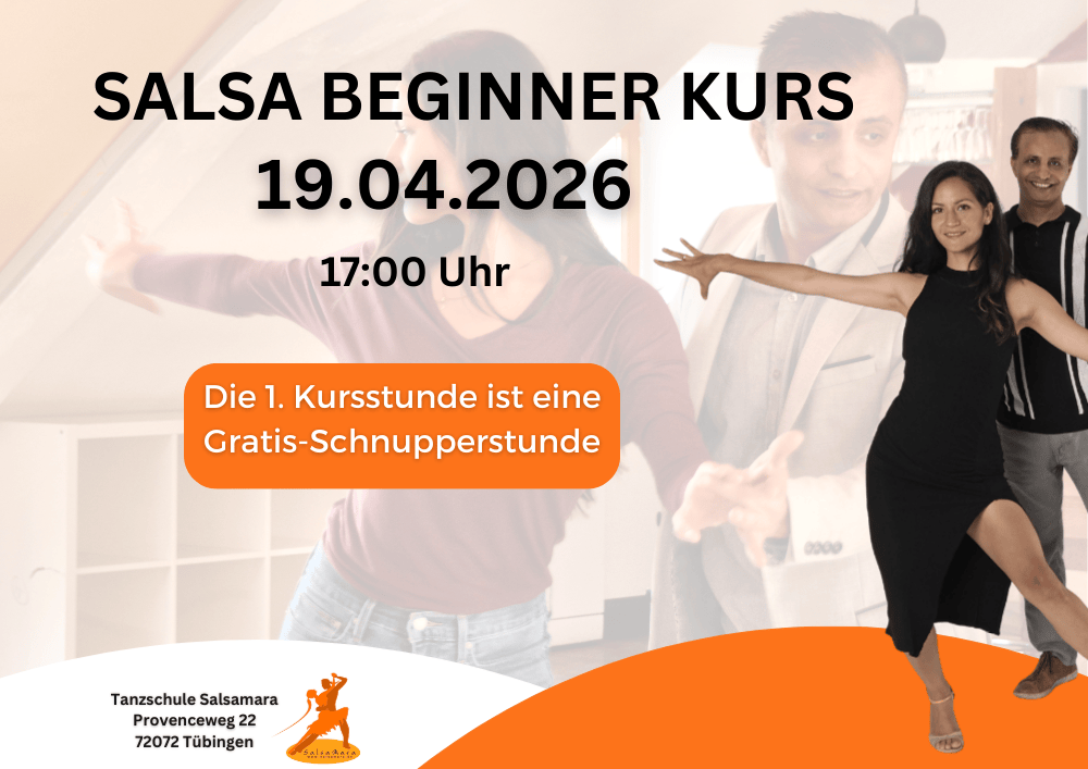 „Salsakurs für Anfänger am 19.04.2026 in Tübingen – Übungsstunde bei Salsamara“