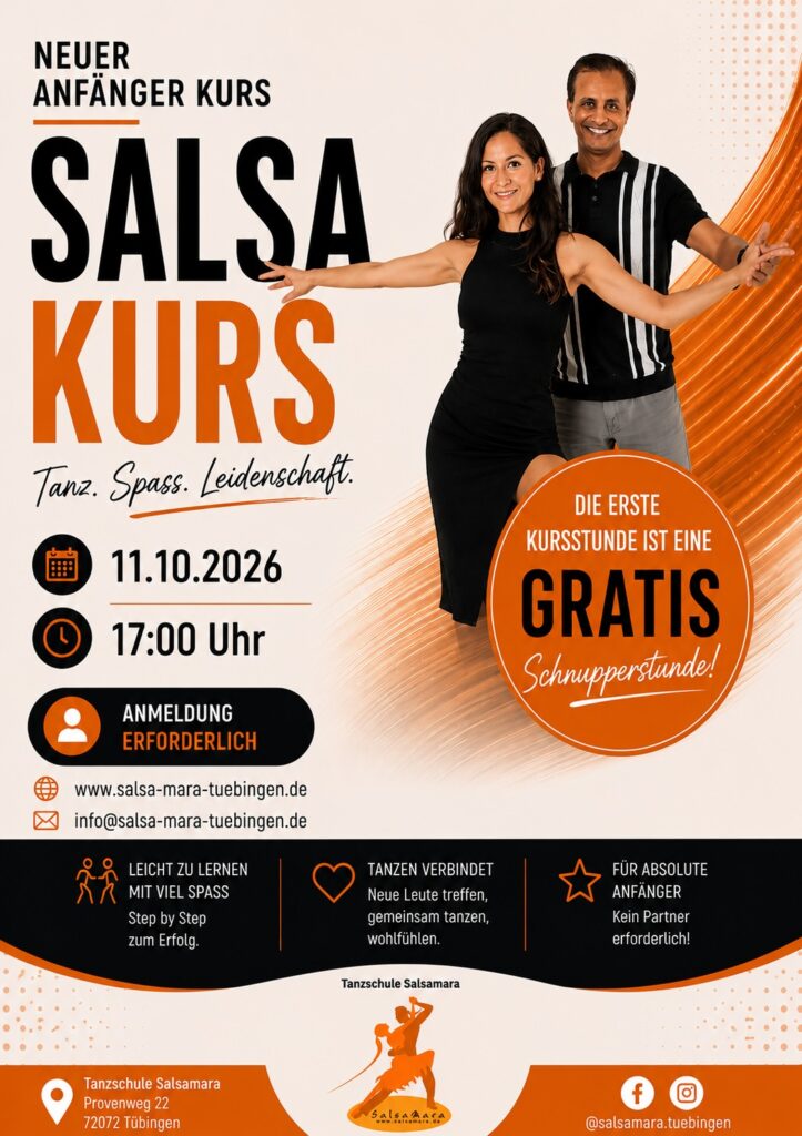 Salsa Kurs in Tübingen Oktober 2026